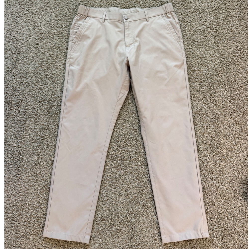 Jack Archer Jetsetter Tech Pants Mens 34x30 Oak Khaki Chino Trousers Golf Travel